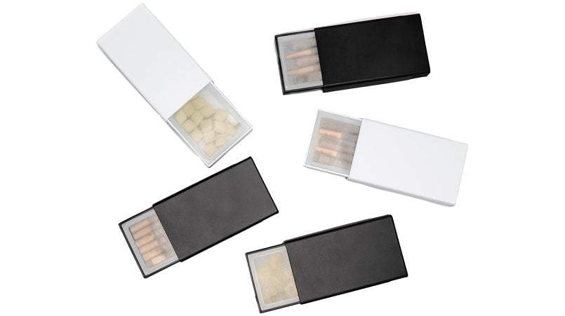 SecurSlide® MatchBox 4 with airtight PE inserts for edibles and pre rolls